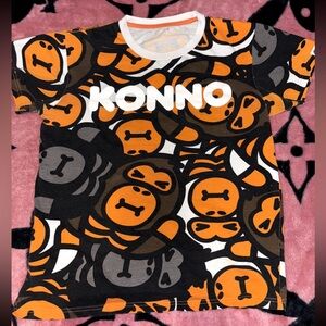 Bape x Konno T-Shirt with Ape Pattern